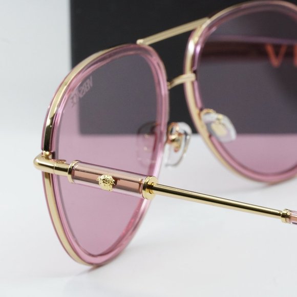 Versace Pink and Gold Sunglasses main image 9